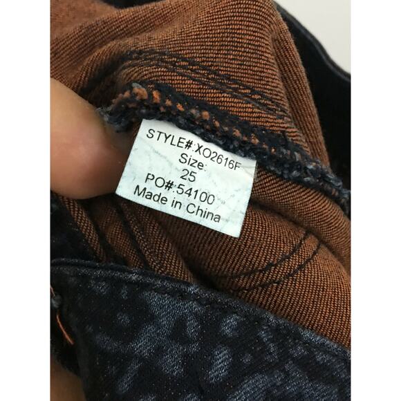 Level 99 Jeans Janice Ultra Skinny Snake Animal Skin Print Stretch Womens 25 - Picture 7 of 7